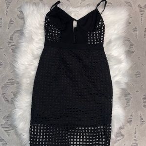 BLACK NET DRESS